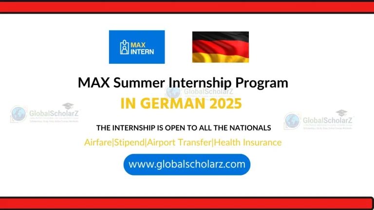 Max Planck Internship 2025 in Germany